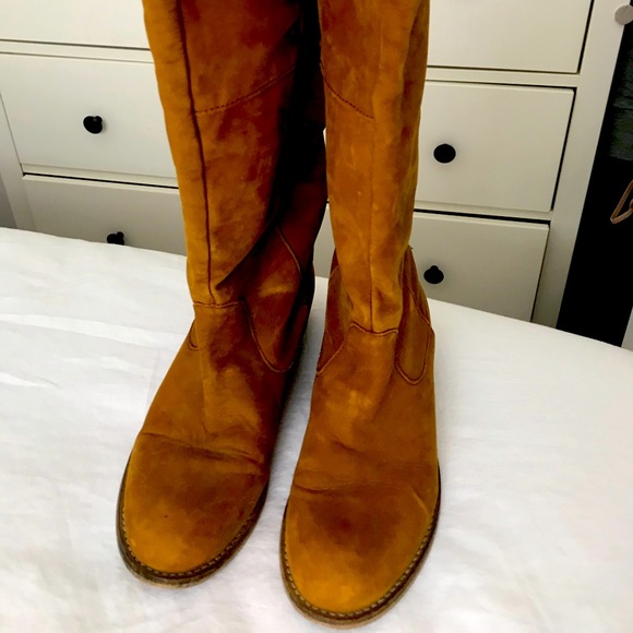 Steve Madden Shoes | Steve Madden Ruckus Leather Tall Boots | Color: Brown | Size: 7.5 | Melanie_Johnson's Closet
